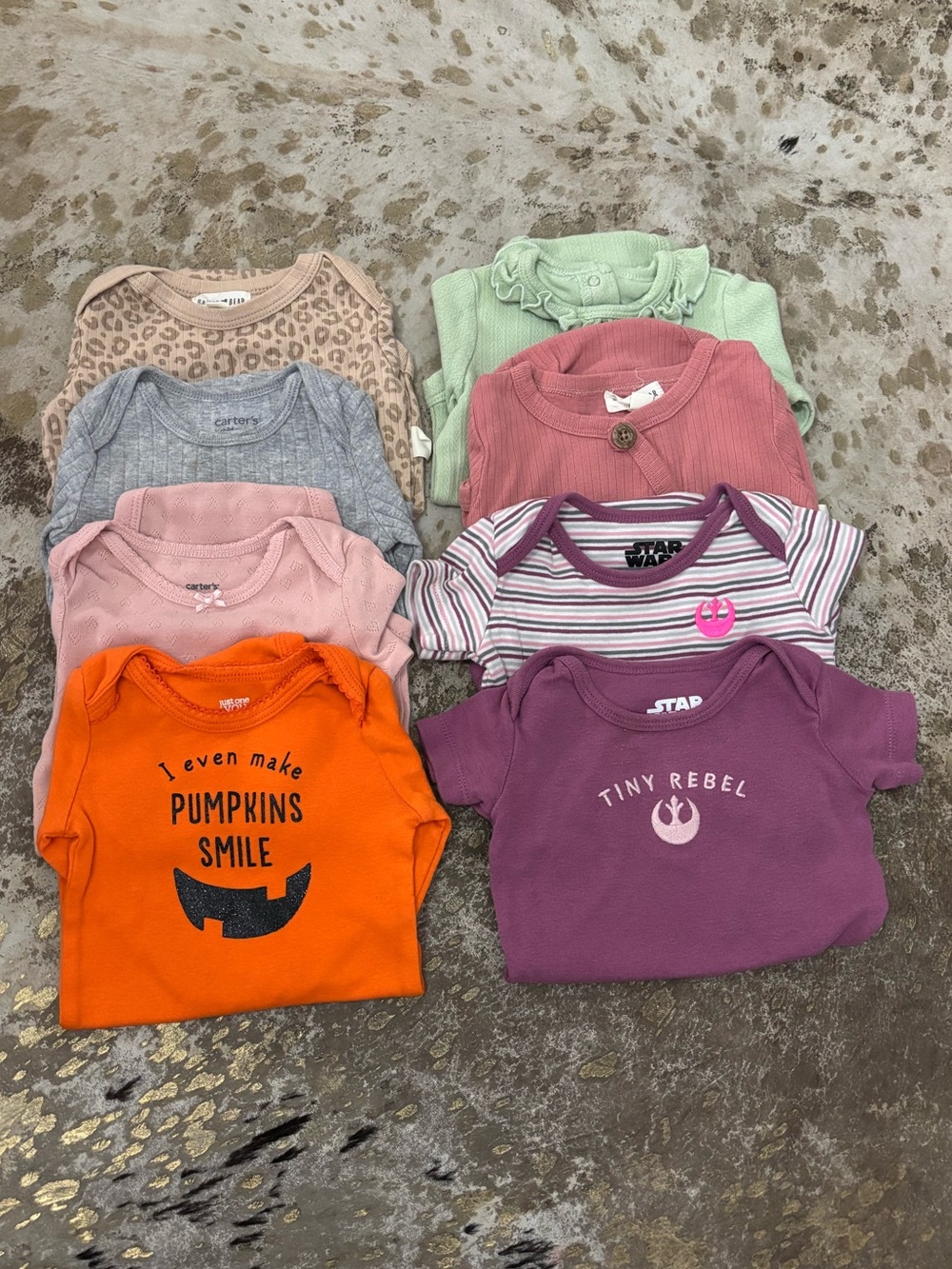 Assorted Onesies Set, short & long sleeve